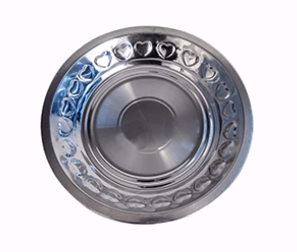 SS PLATE GURUDEV(Set of 3) 19.5X19.5X2.5